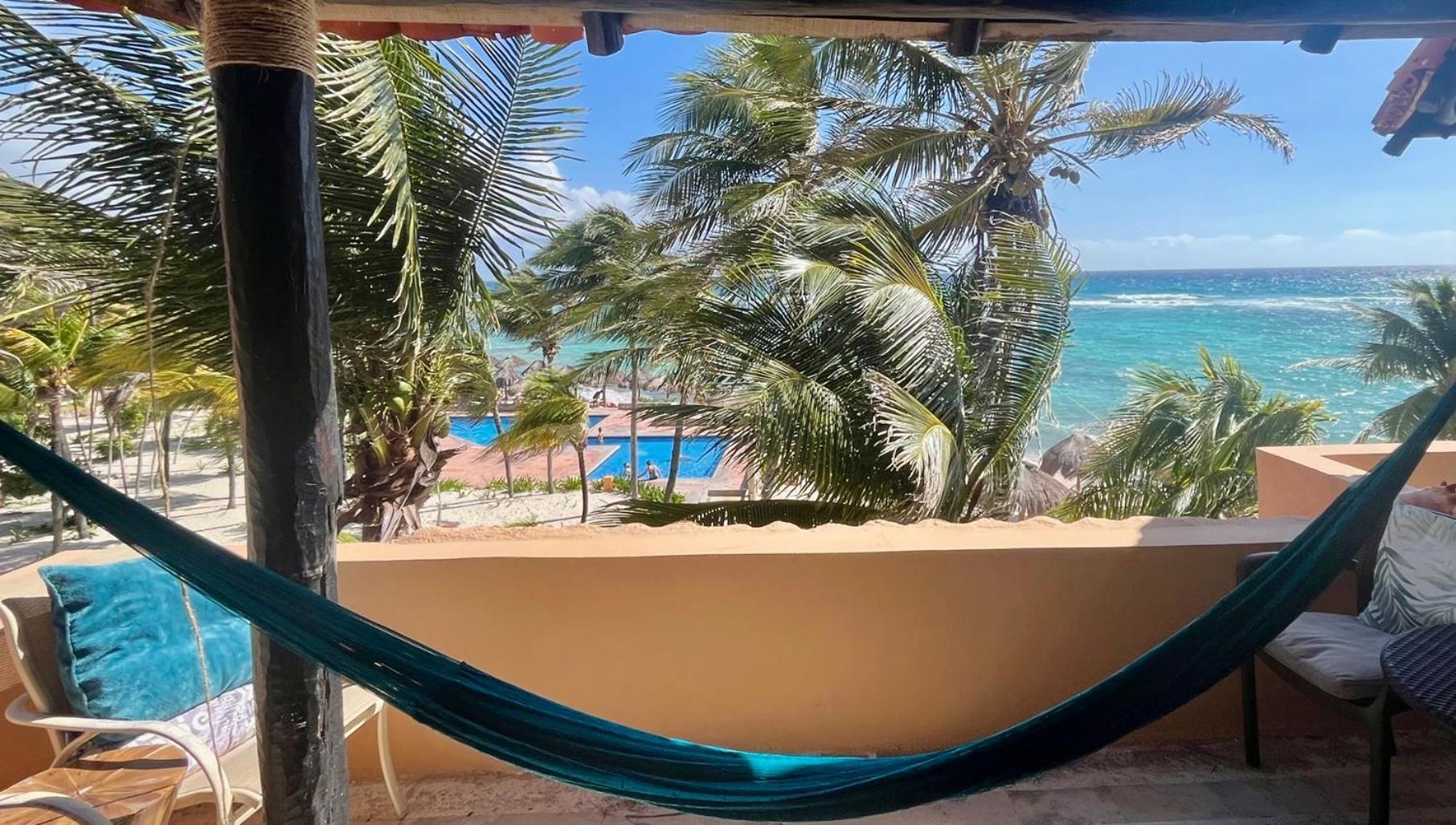 Beachfront Hammock Heaven Akumal Dış mekan fotoğraf