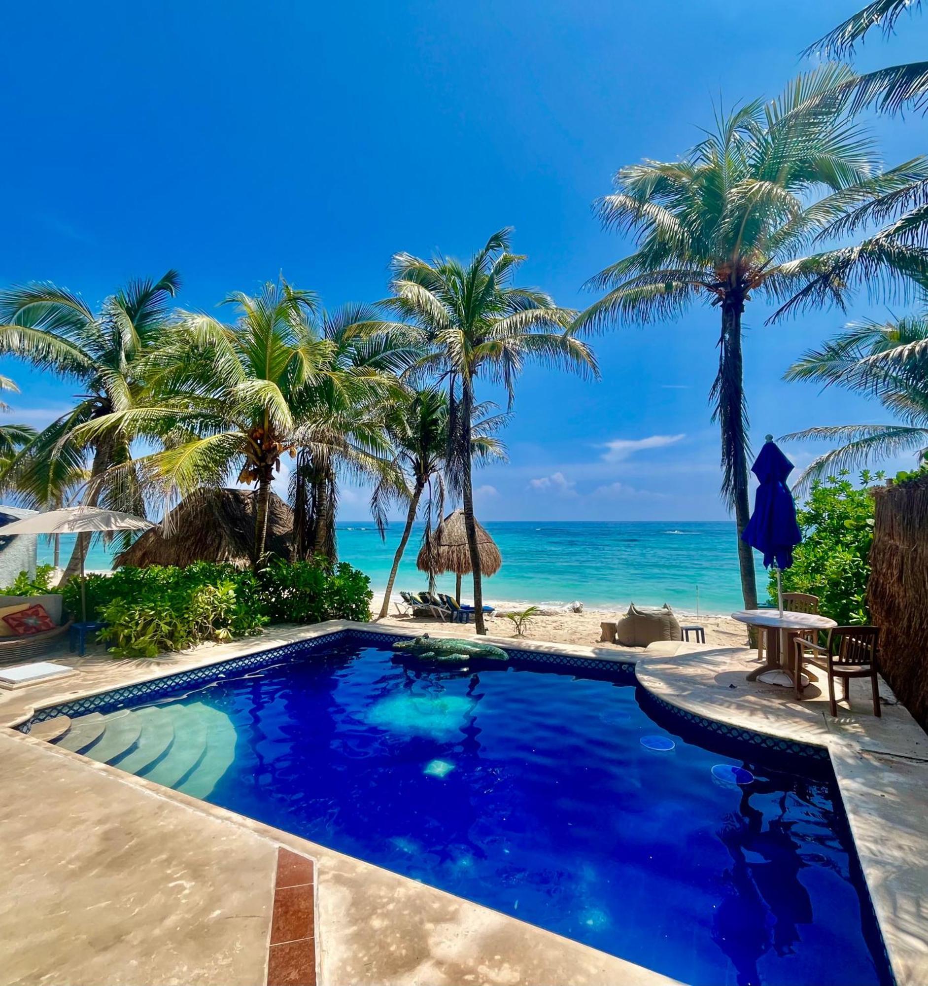 Beachfront Hammock Heaven Akumal Dış mekan fotoğraf